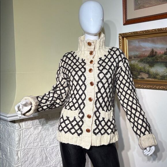 Tory Burch Kendra 100% Wool Cardigan - Picture 5 of 16